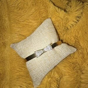 Euc kate spade gold silver bow clasp bracelet